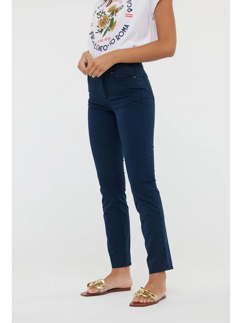 Lee Cooper Pantalon coton straight LC161 Bleu marine
