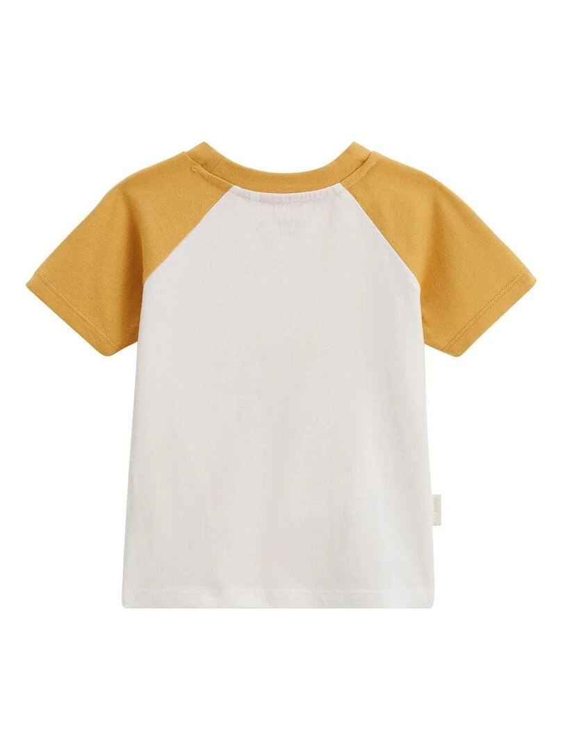 Pyjama enfant manches courtes Wakae   Moutarde