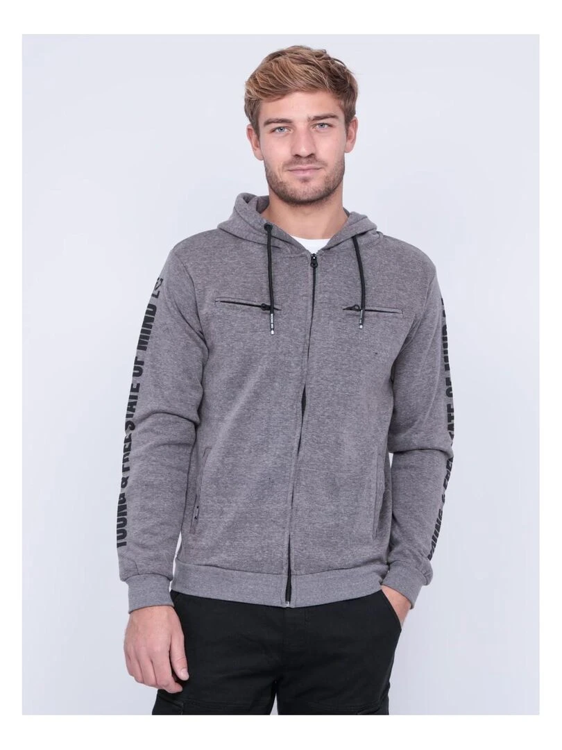 Gilet capuche WASTEN Gris