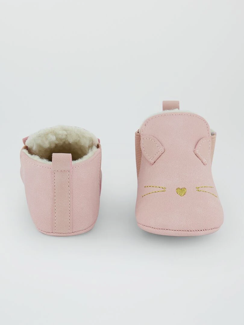 Boots fourrées   Rose