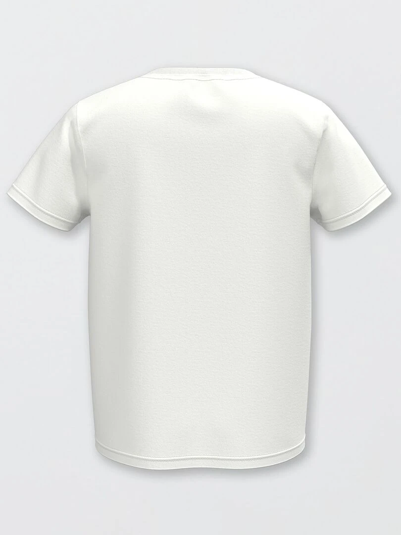 T shirt basique en jersey uni   blanc