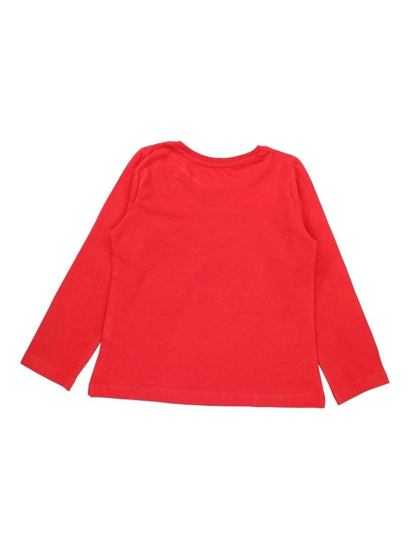 Disney T shirt fille imprimé Minnie en coton Rouge