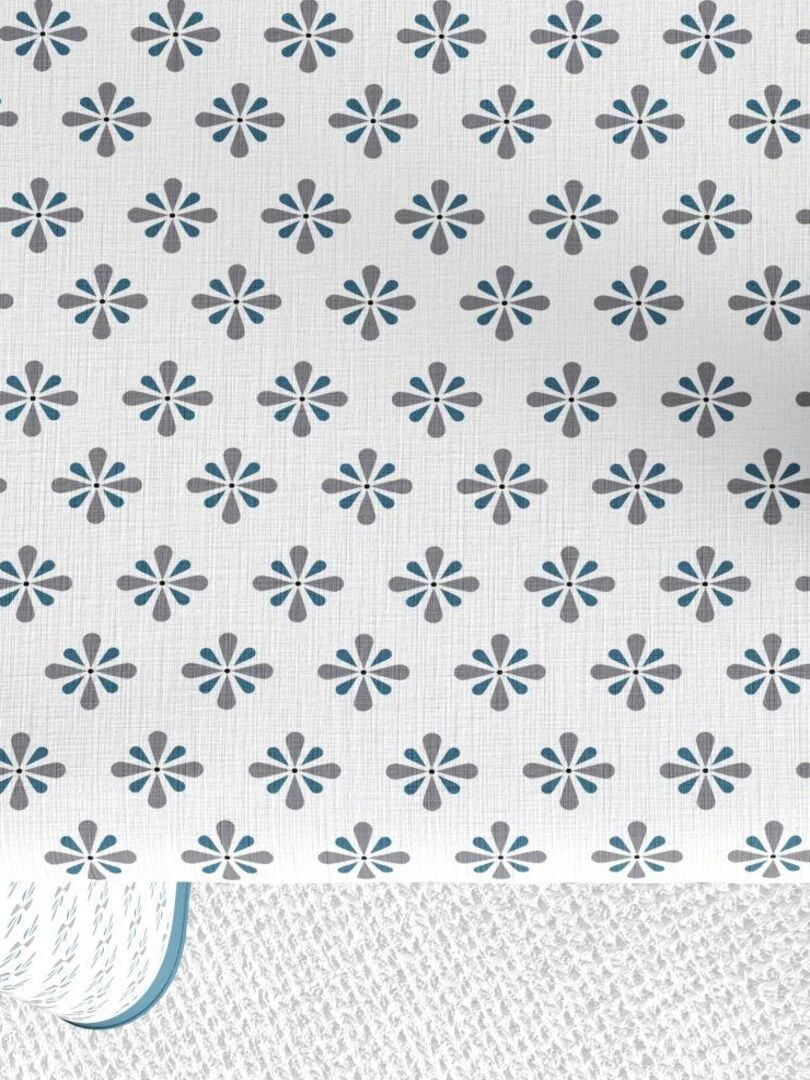 Nappe rectangulaire anti tache en Coton   Clema   Bleu