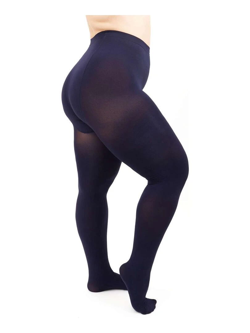 Giulia   Positive Micro 3D Collants classiques 70den (grandes tailles)    Navy   XL   Bleu marine