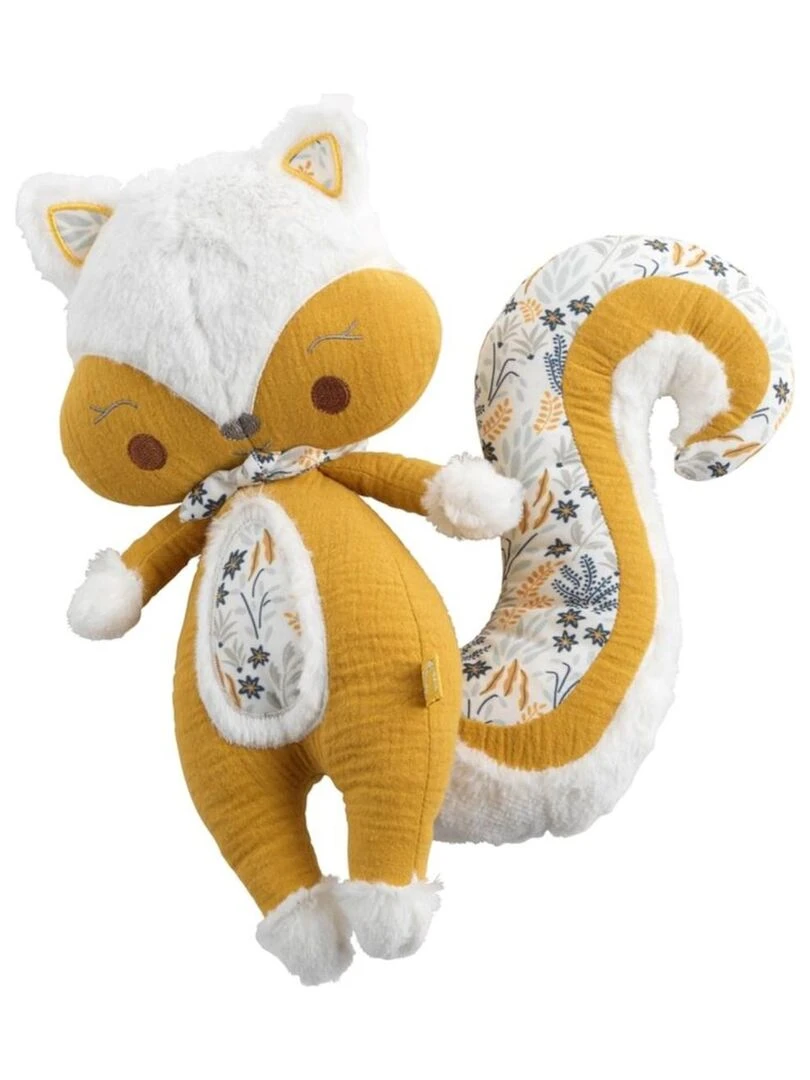 Doudou écureuil en velours jaune foncé SAUTHON Jaune foncé