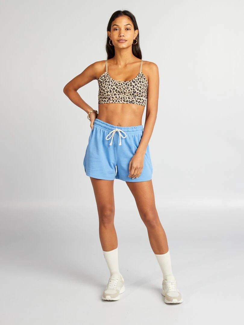 Short de sport Bleu