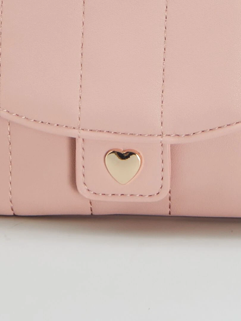 Petit sac bandoulière matelassé   Rose