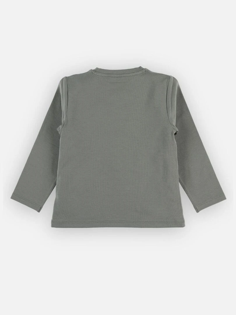 T shirt en coton girafe kaki Noukie's Vert