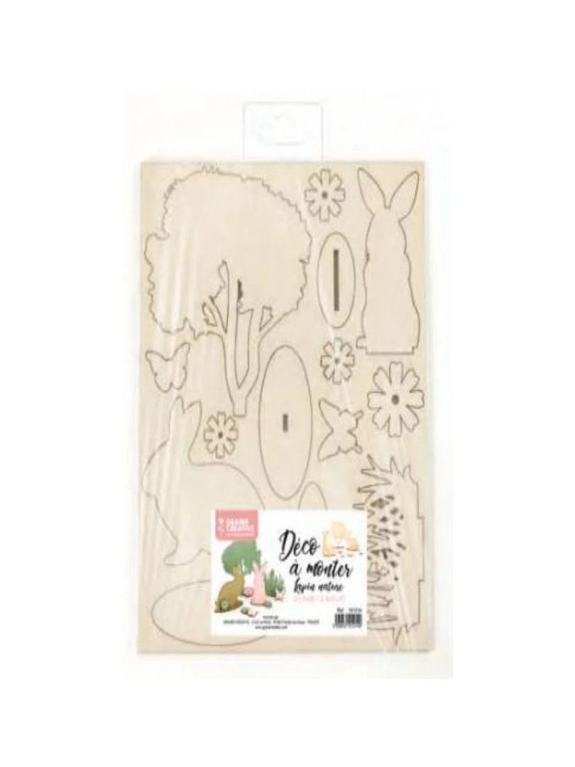 Decor En Bois Theme Paques N/A