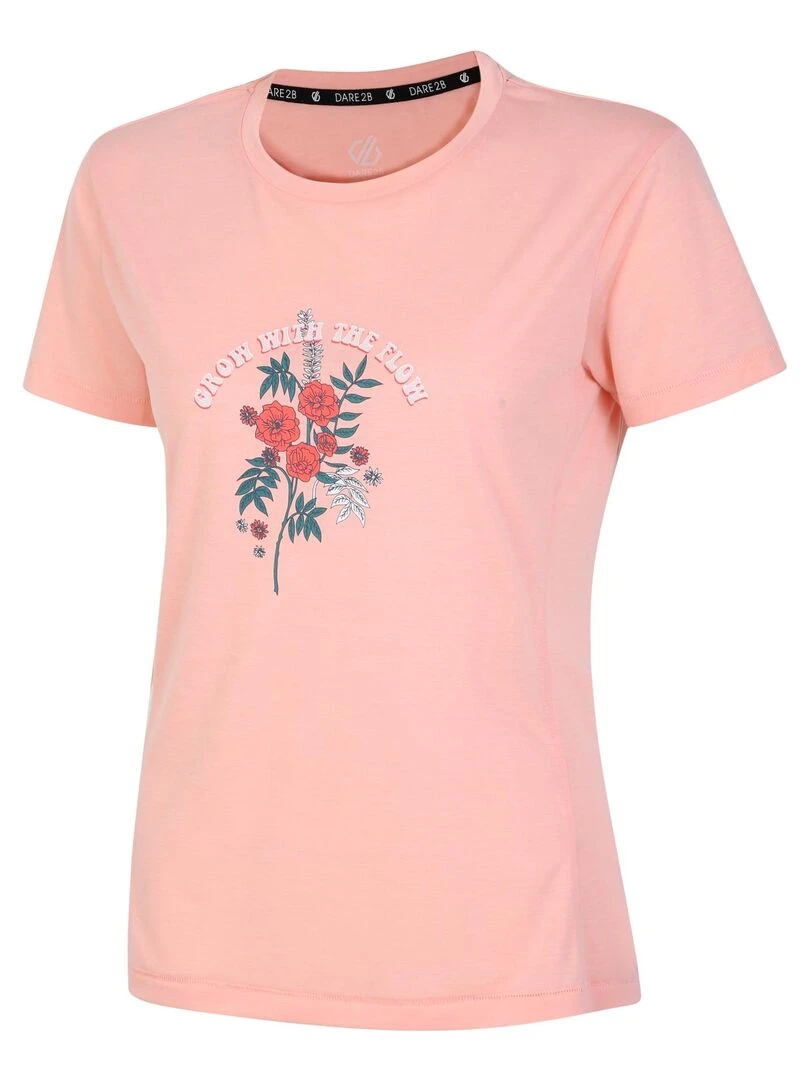 Dare 2B   T shirt GROW WITH THE FLOW   Rose pâle