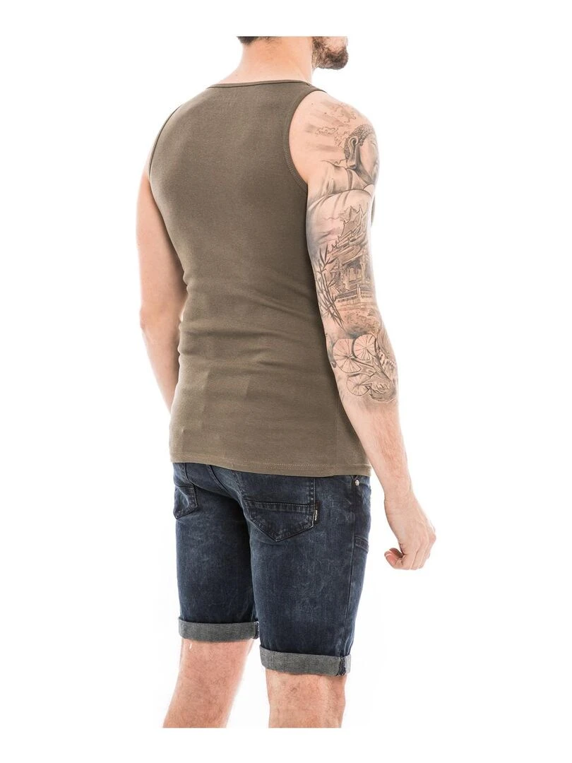 Débardeur coton organique WILLOO   Kaki