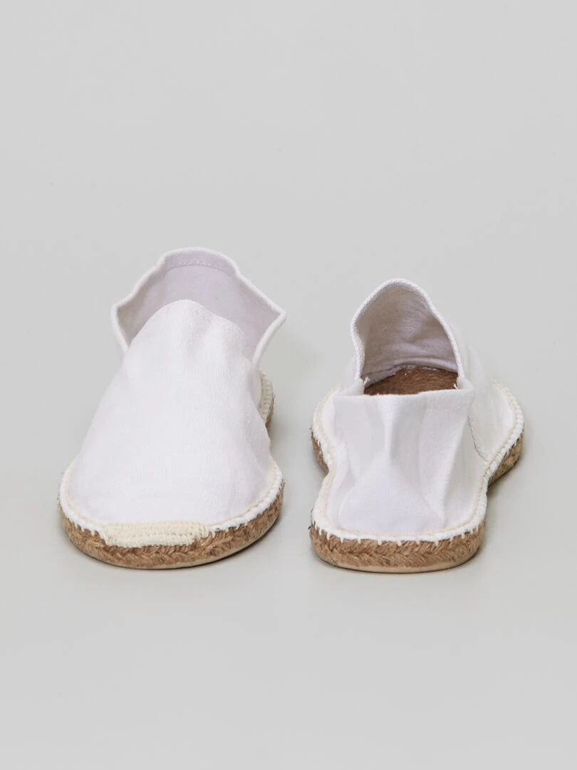 Espadrilles en toile   blanc