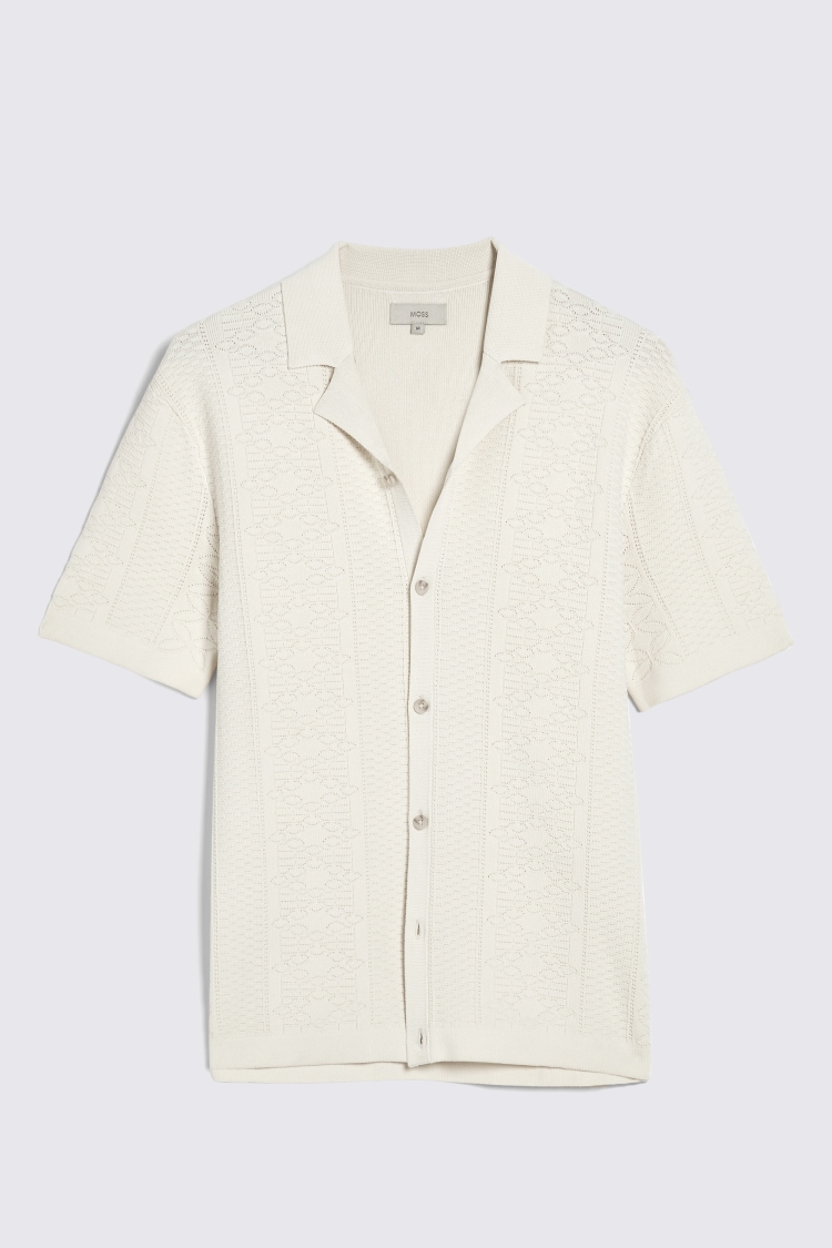 Ecru Washed Oxford Shirt   Buy Online at Moss