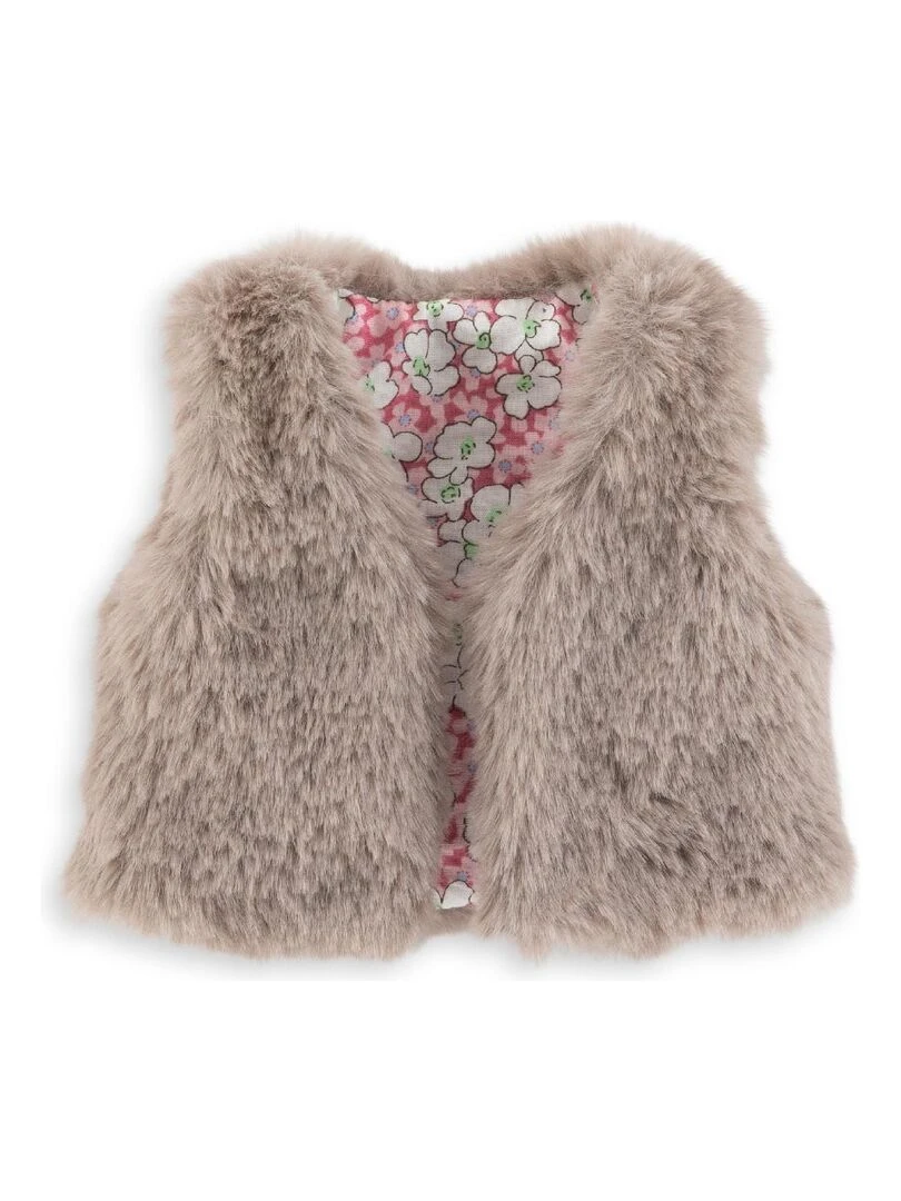 Veste Fausse Fourrure Sans Manche pour poupée ma Corolle N/A