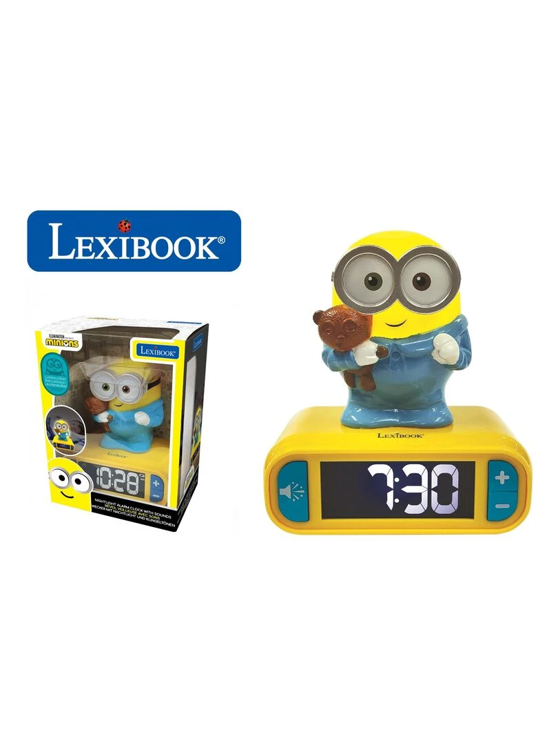 Réveil Avec Veilleuse En 3d Design Les Minions Et Effets Sonores N/A