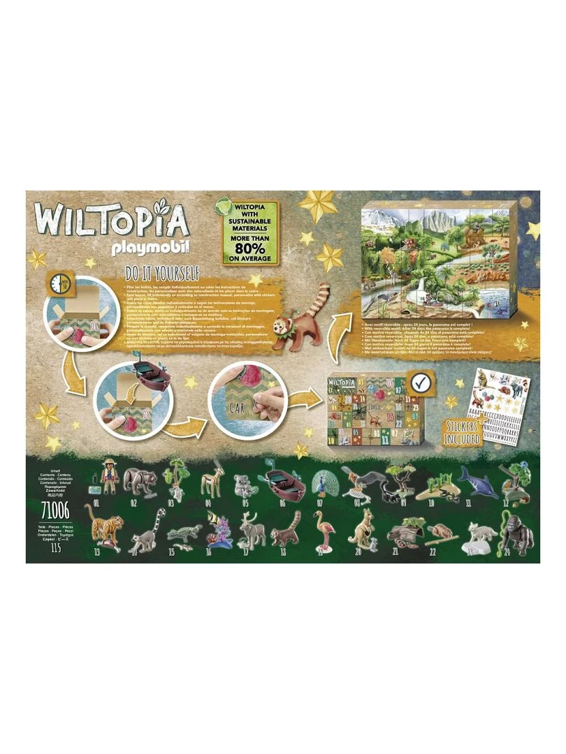 71006 Calendrier De L'avent Tour Du Monde Animaux Diy   N/A