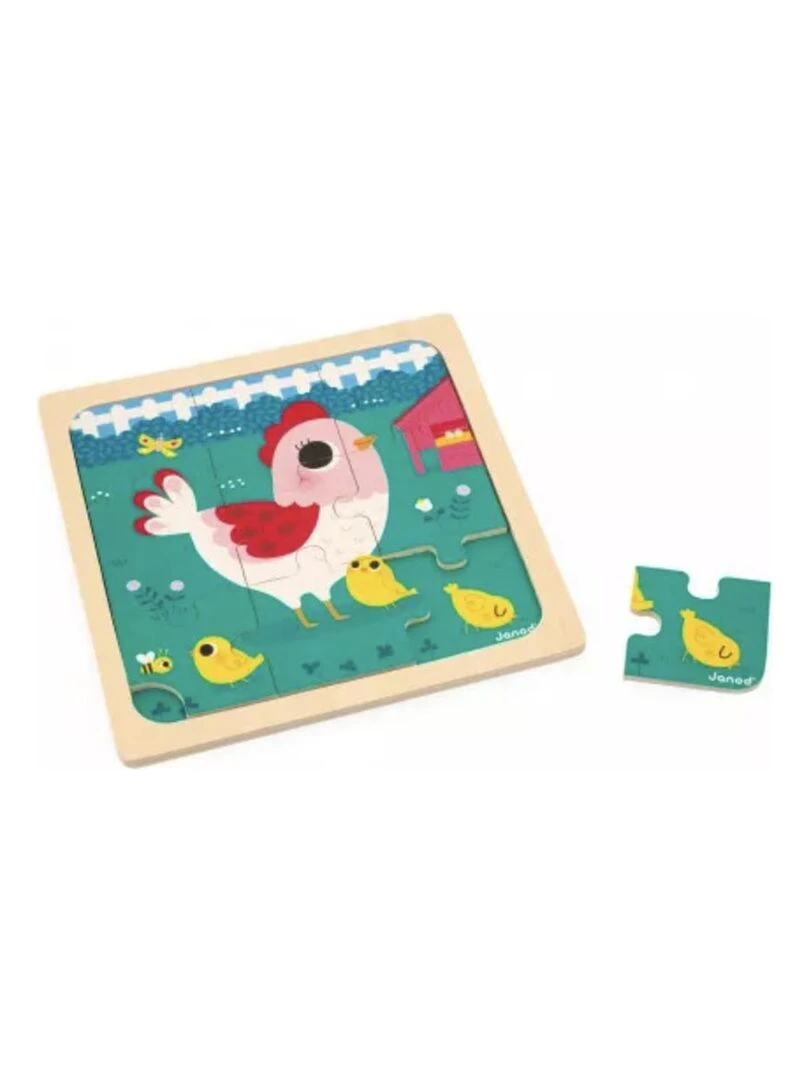 Puzzle trio lapin chat et poule N/A