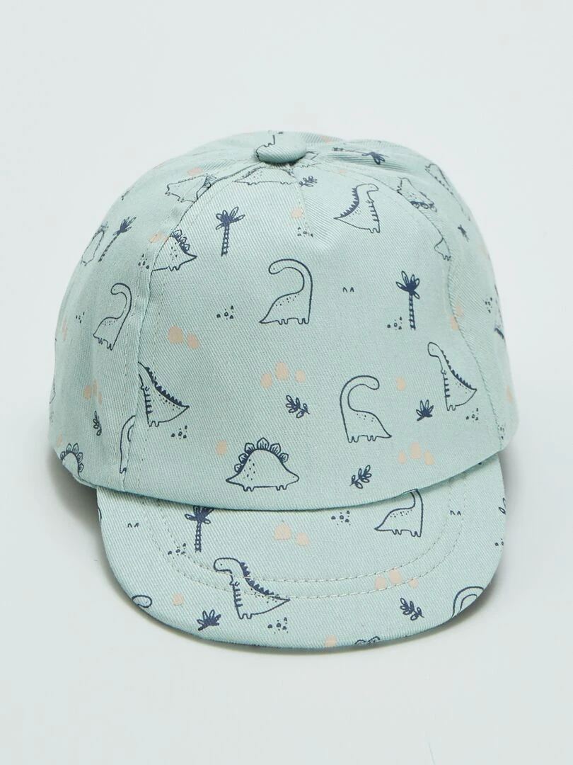 Casquette imprimée en twill Vert