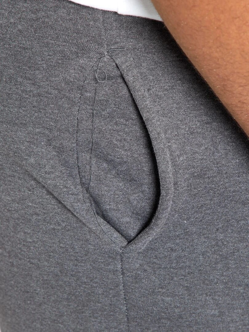 Pantalon de jogging en molleton   Gris foncé