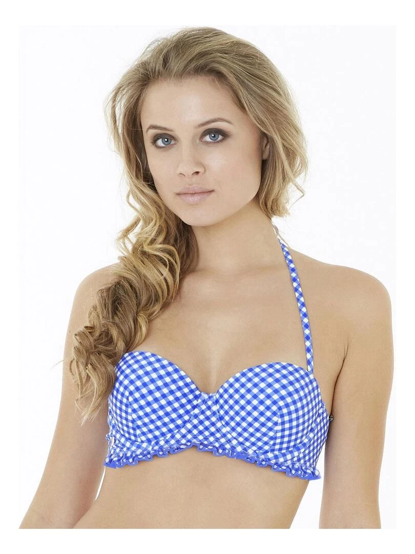 Haut de maillot balconnet SAINT TROP Brigitte Bardot Bain Bleu