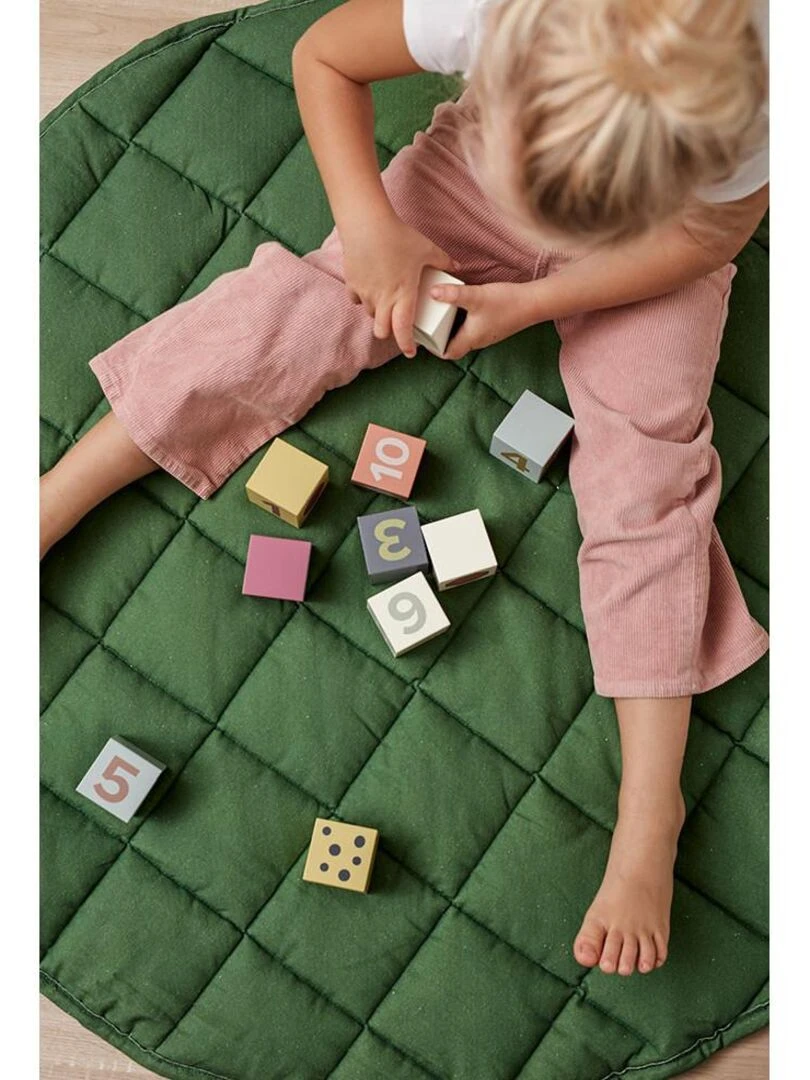 Cubes bois 10 pcs Edvin Kids Concept Multicolore