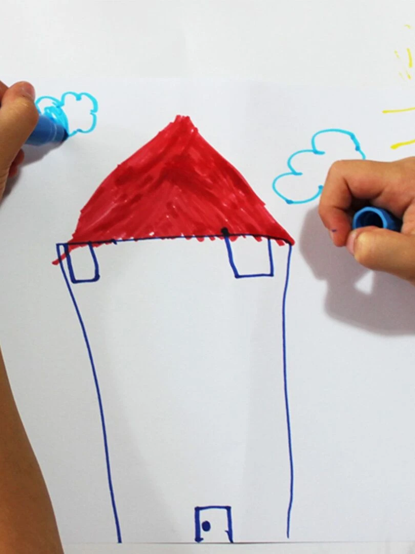 Sceau de 36 gros feutres jumbo   N/A