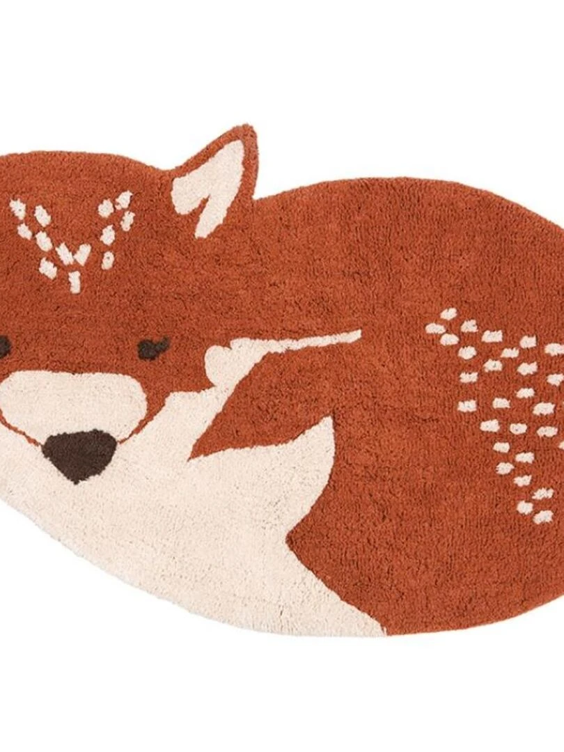 Tapis lavable loup Little Wolf (70 x 110 cm) Orange
