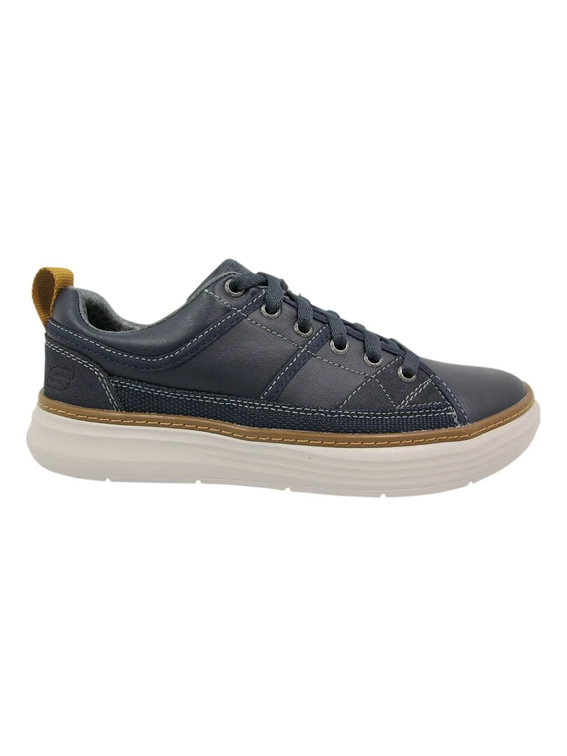 Baskets cuir 'Skechers' 'Moreno Pence' Bleu