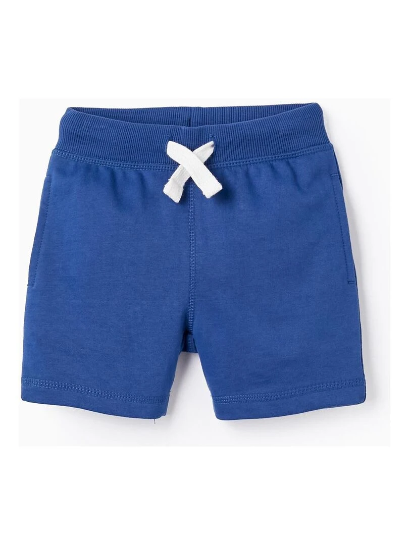 Short de Sport en Coton pour Bébé Garçon Bleu foncé