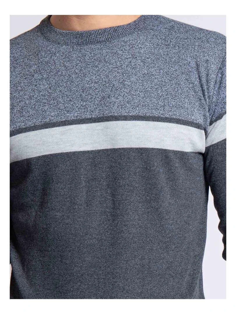 Pull col rond LORALLY   Gris foncé