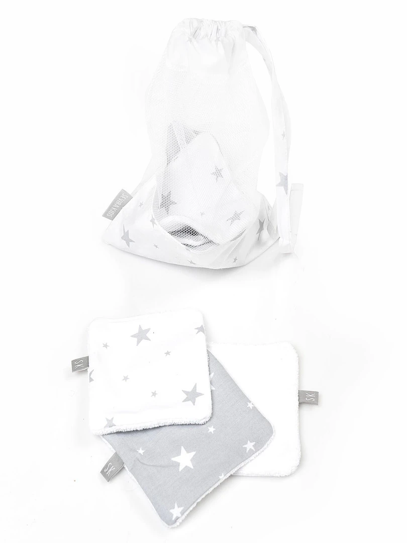 Lingettes Bébé Lavables En 100% Coton 8 Pièces Stella N/A