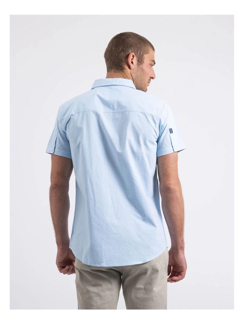 Chemise manches courtes motifs DORITAX   Bleu