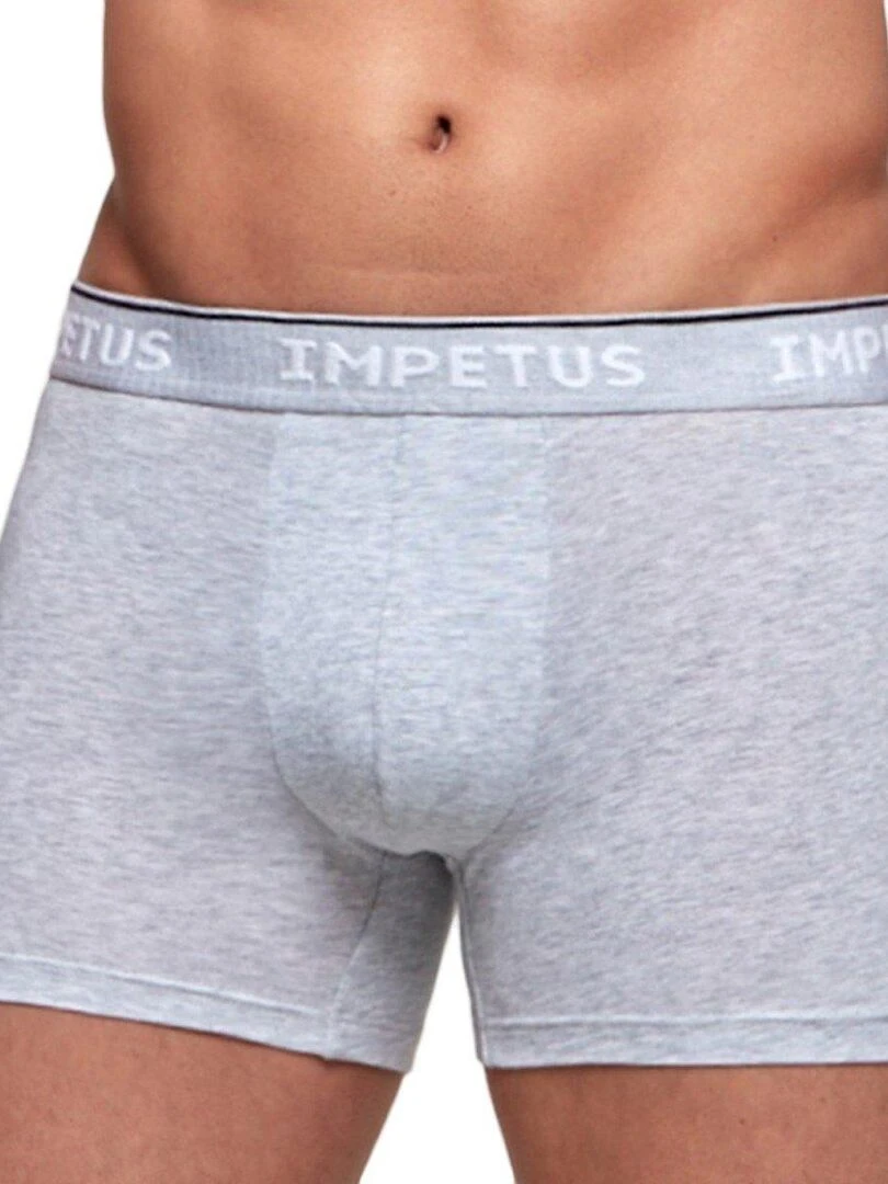 Boxer court bio organique Oeko Tex Cotton Organic Gris