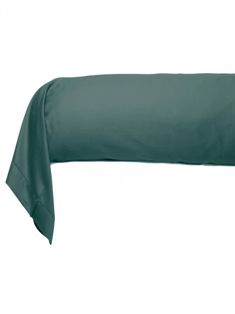 Blanc Avenue Taie De Traversin 86x185 Cm Satin De Coton Vert