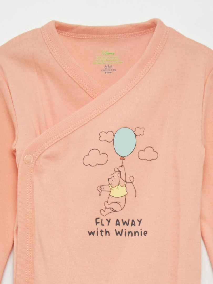 Ensemble body + legging avec pieds + bonnet 'Disney'   Orange