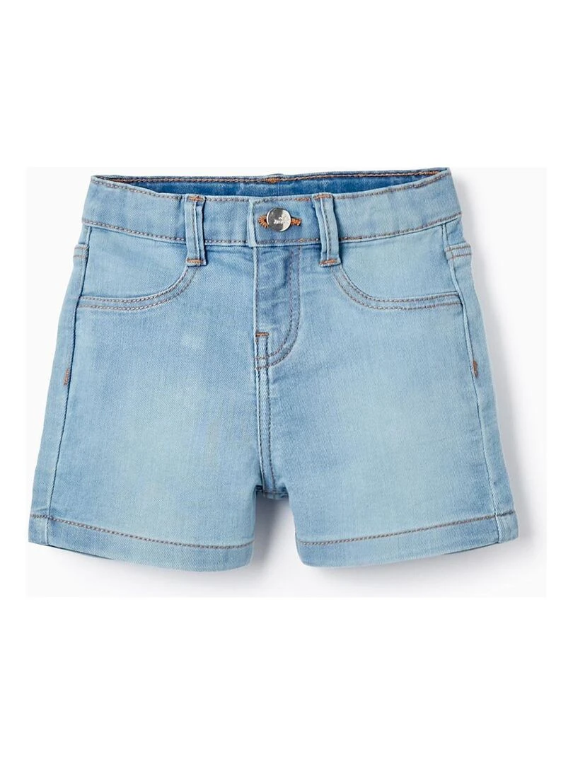 Shorts en jean pour bébé fille THE WAVE TRIBE Bleu clair