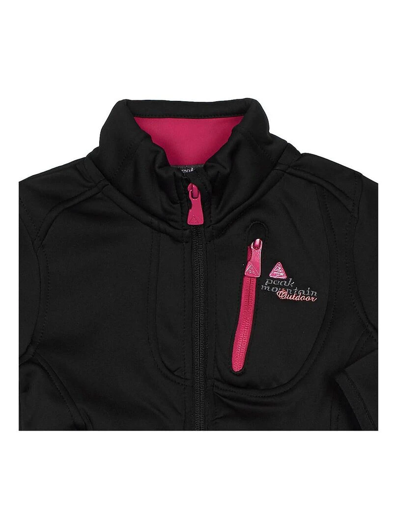 Blouson polarshell fille FAYNUR   PEAK MOUNTAIN   Noir Noir