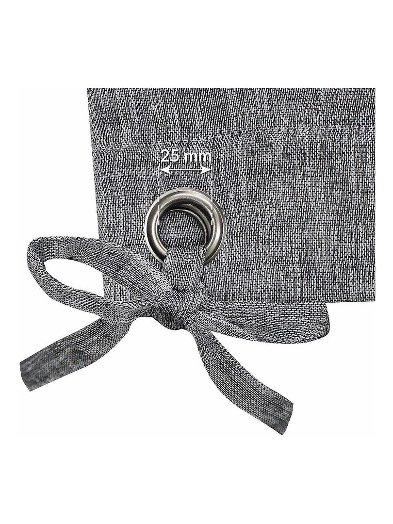 Voilage Charlotte   gris anthracite
