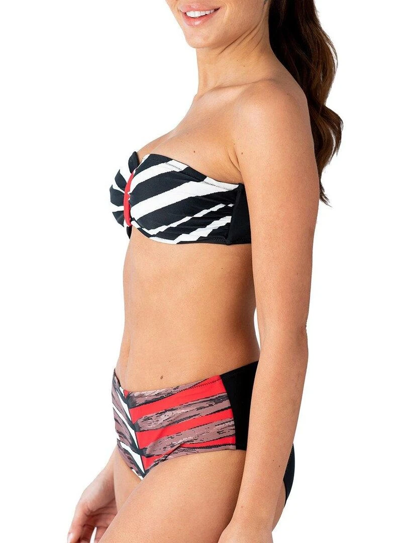 Culotte de bain taille haute Zaragosa   Noir