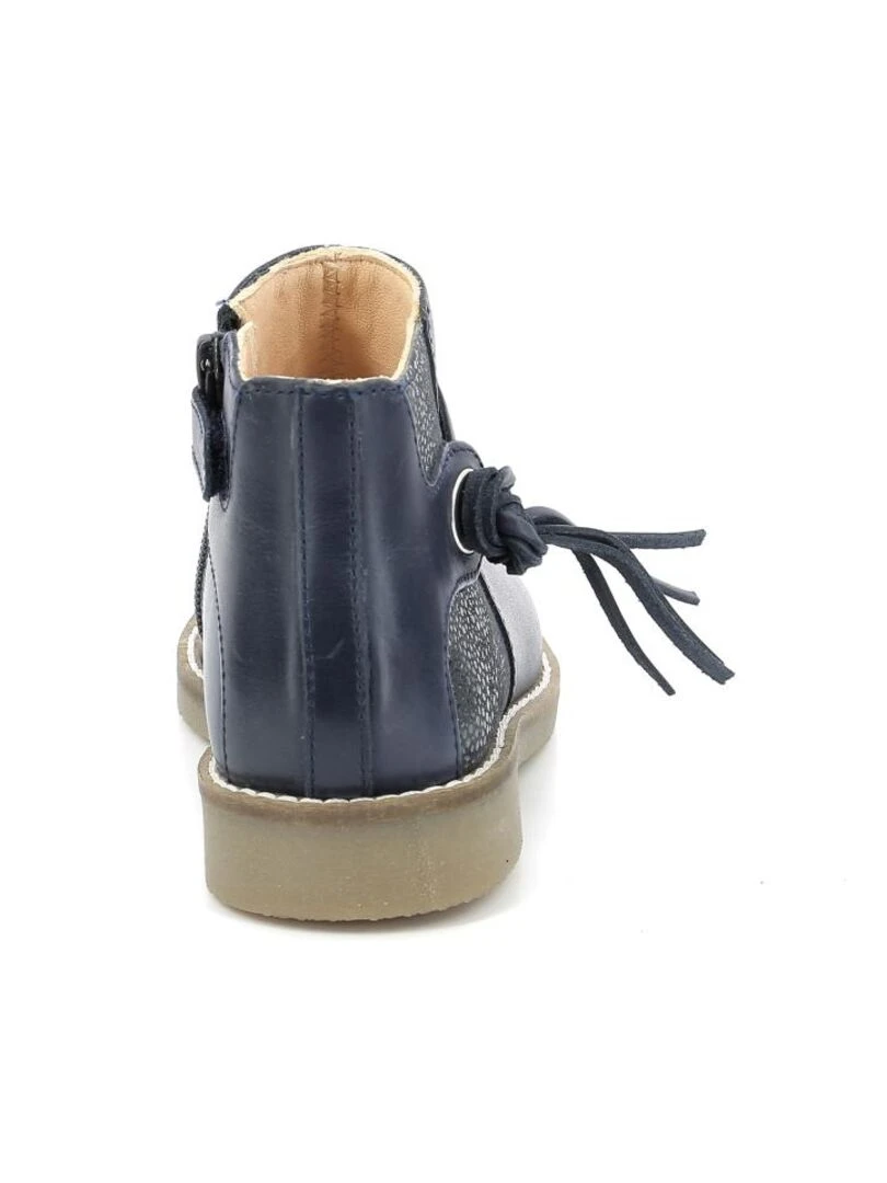 Boots Cuir Wizia   Bleu marine