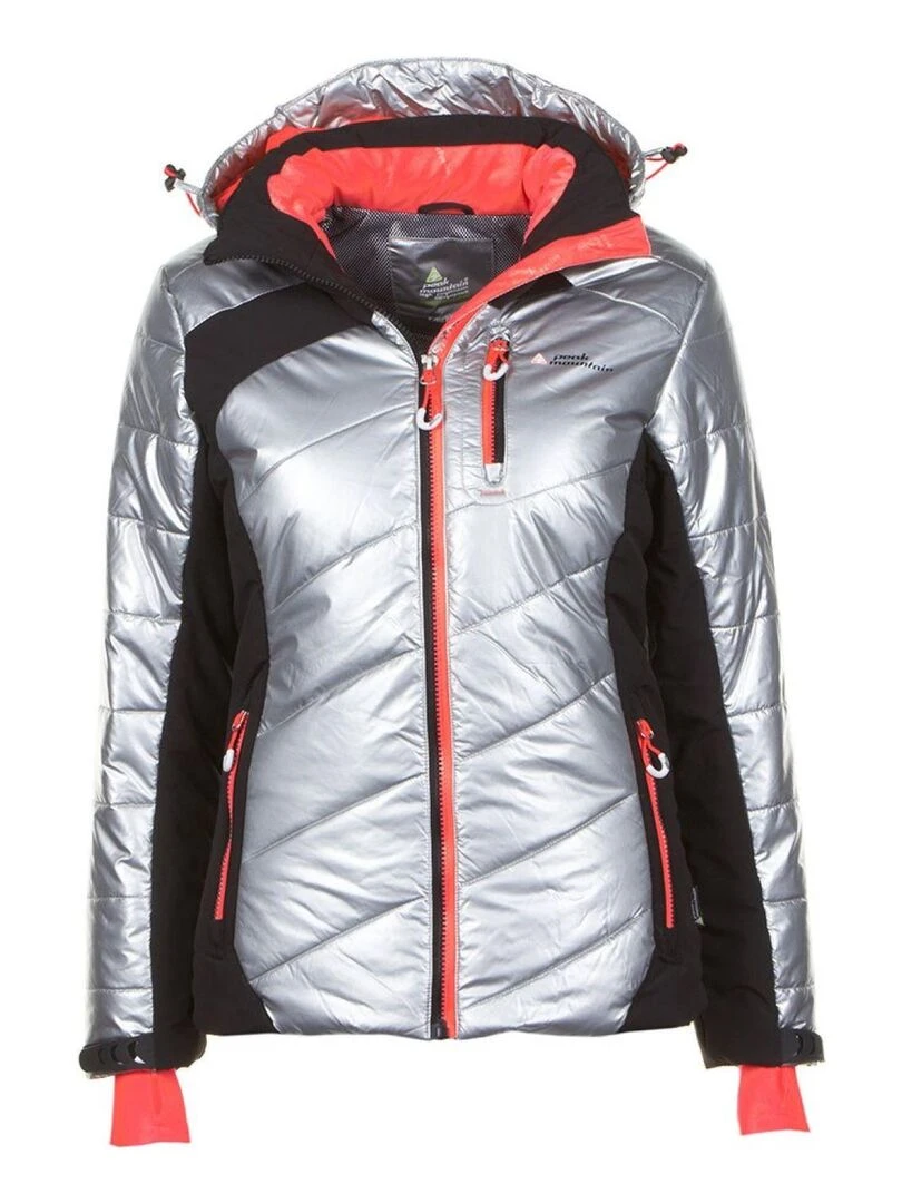 Doudoune de ski femme ACILVER PEAK MOUNTAIN Noir Argenté Noir