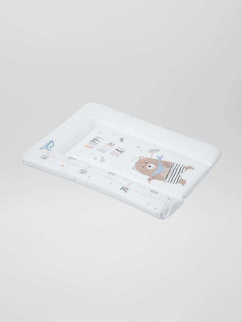 Matelas à langer Blanc/bleu