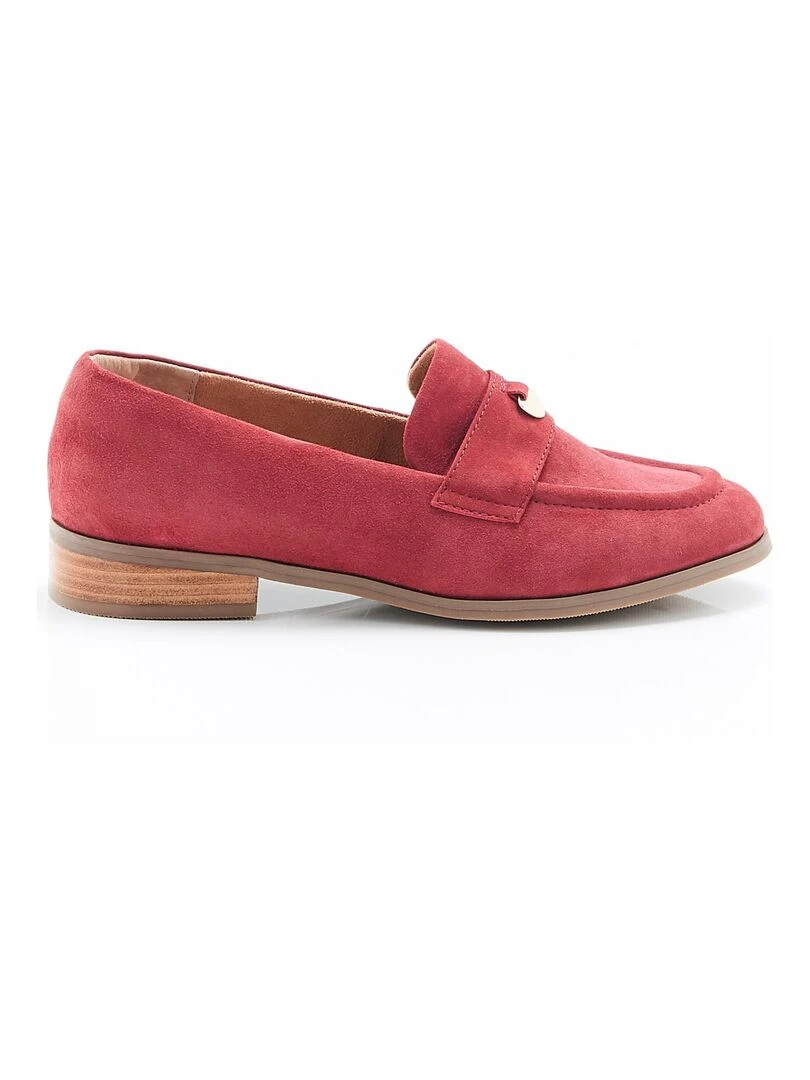 Mocassins avec médaillon   Damart   Rouge