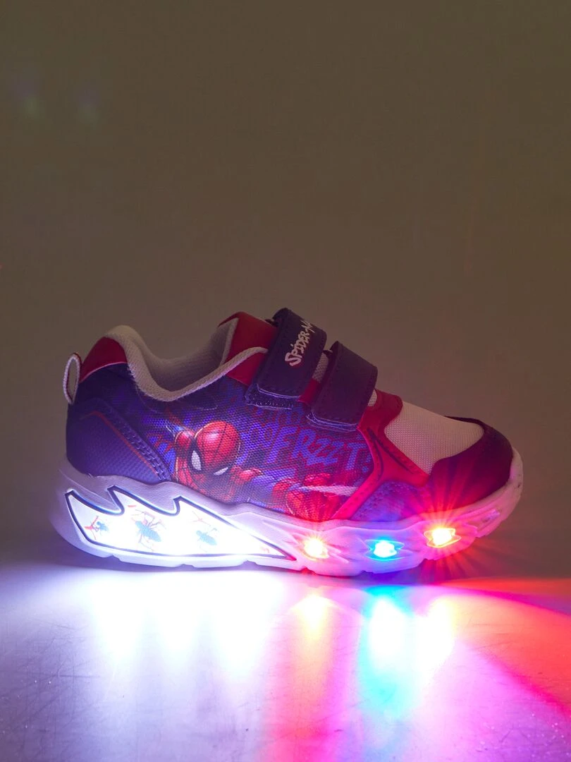 Baskets avec semelles lumineuses ‘Spiderman’   Bleu/blanc/rouge