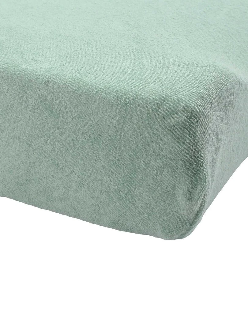 Housse de matelas à langer bébé Trois Kilos Sept   Vert olive