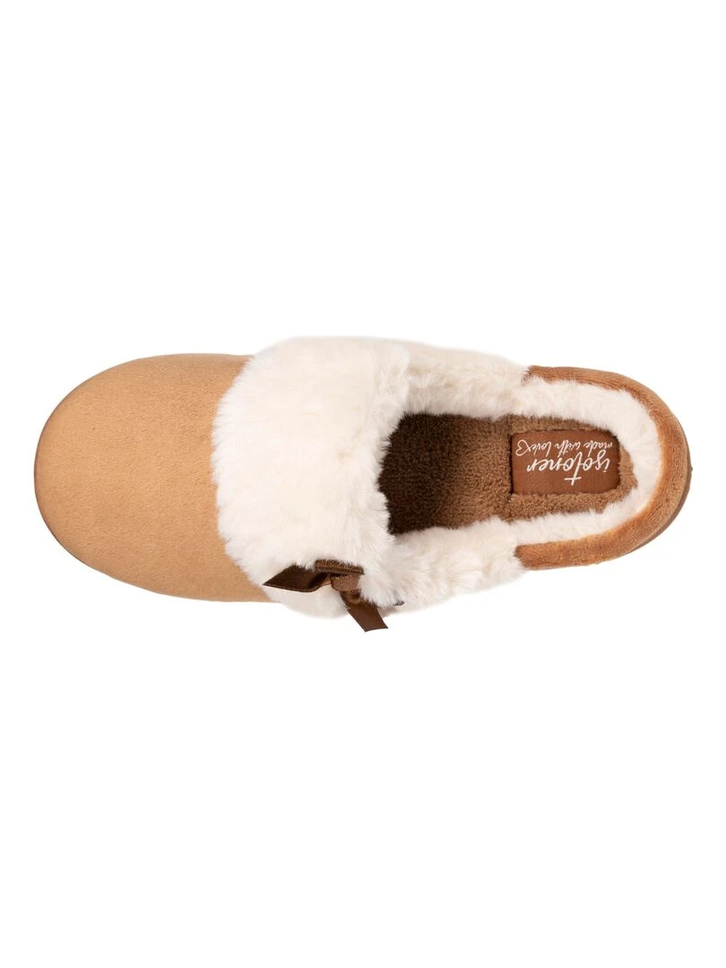 Chaussons mules Junior Camel Noeud Marron