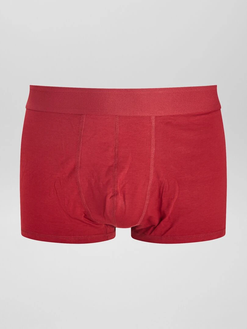 Lot de 3 boxers  size+   Rouge/gris/bleu