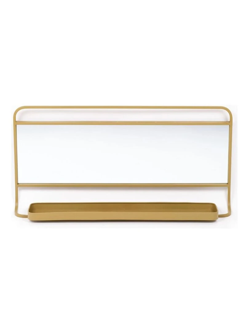 Grand miroir mural 'COZY' 'TODAY' Marron