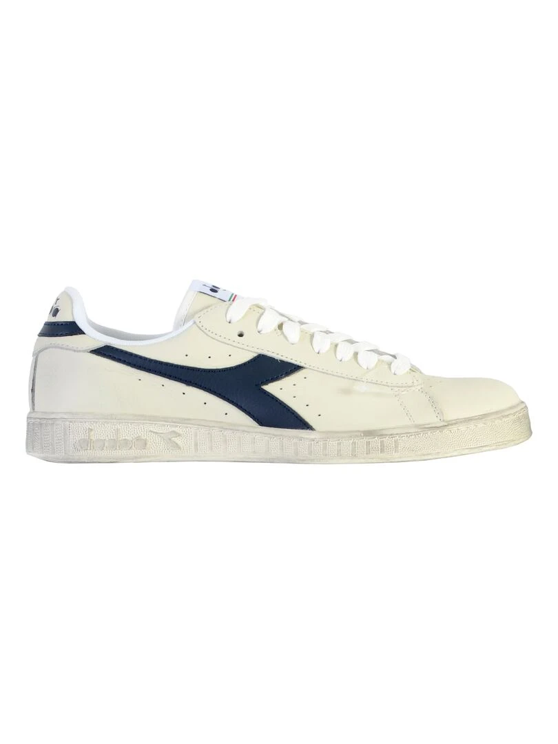 Basket Cuir Diadora Game L Low Waxed Blanc