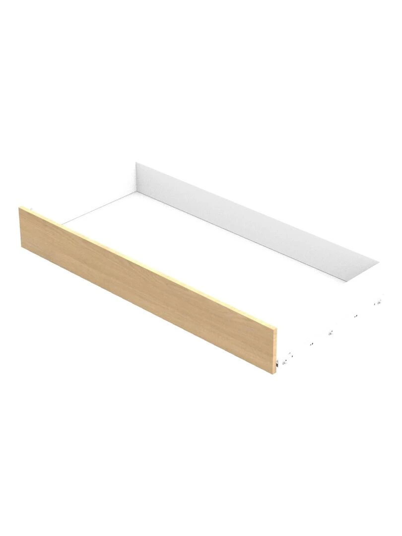 Tiroir de lit bébé 120x60 décor bois chêne miel SAUTHON Marron